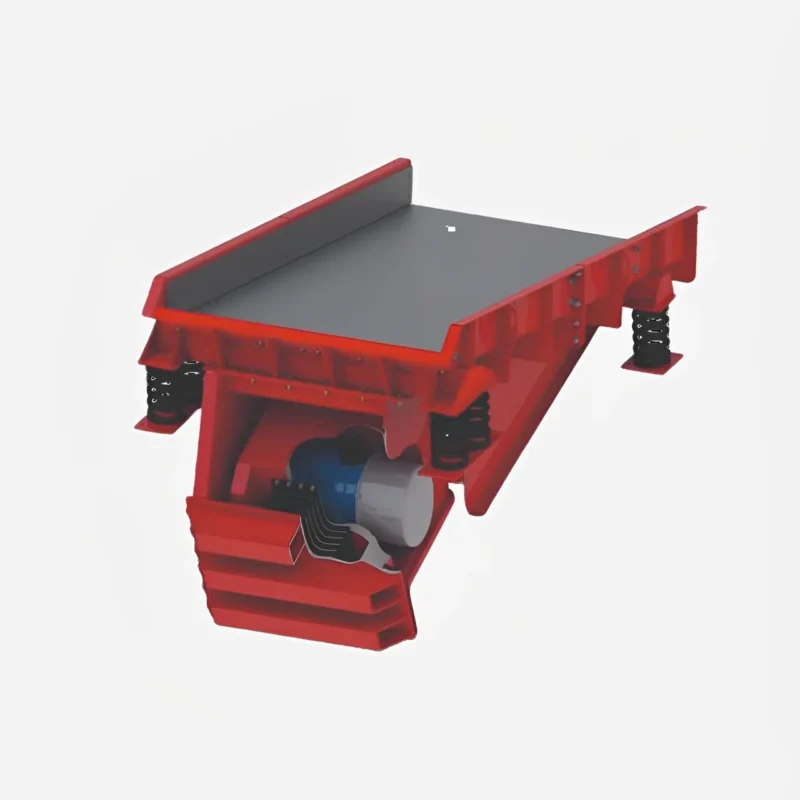 Heavy-duty electro magnetic vibro feeder manufactured by IP Magnate for precise material handling.