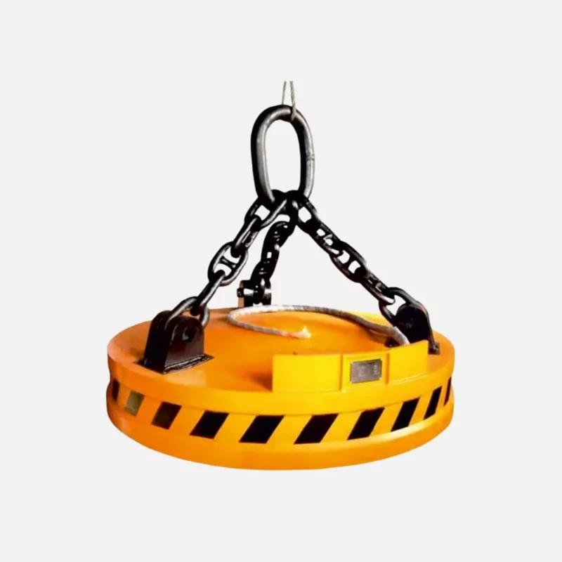 Heavy-duty industrial magnetic lifter manufactured by IP Magnate for safe steel material handling.