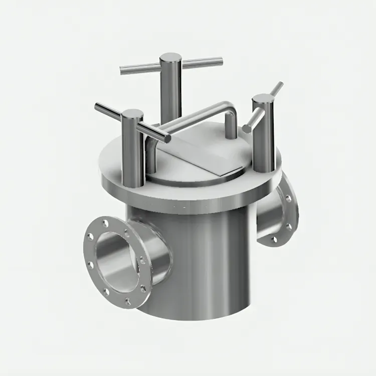 Heavy-duty pipeline magnetic separator manufactured by IP Magnate for pneumatic line purification.
