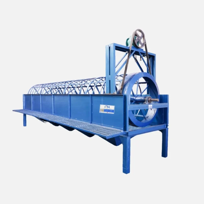 Heavy-duty rotary sand screening machine manufactured by IP Magnate for efficient material separation.